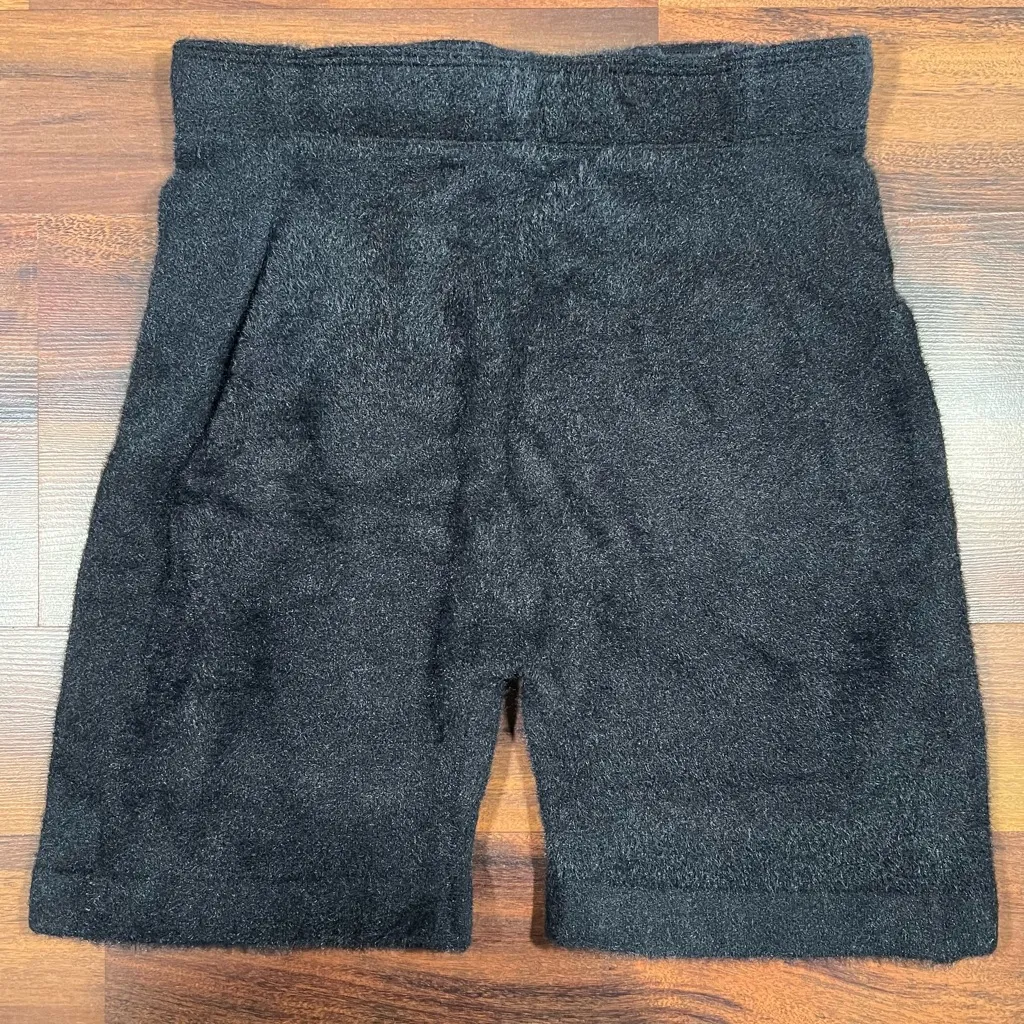 Gymshark x Whitney Simmons Fuzzy Lounge Shorts Black Size M - Image 4