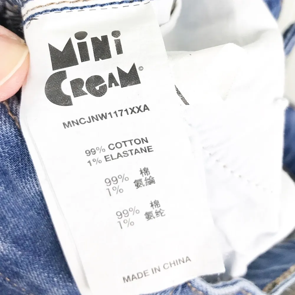 Mini Cream Save the Humans Skinny Ankle Jeans XS - Image 10