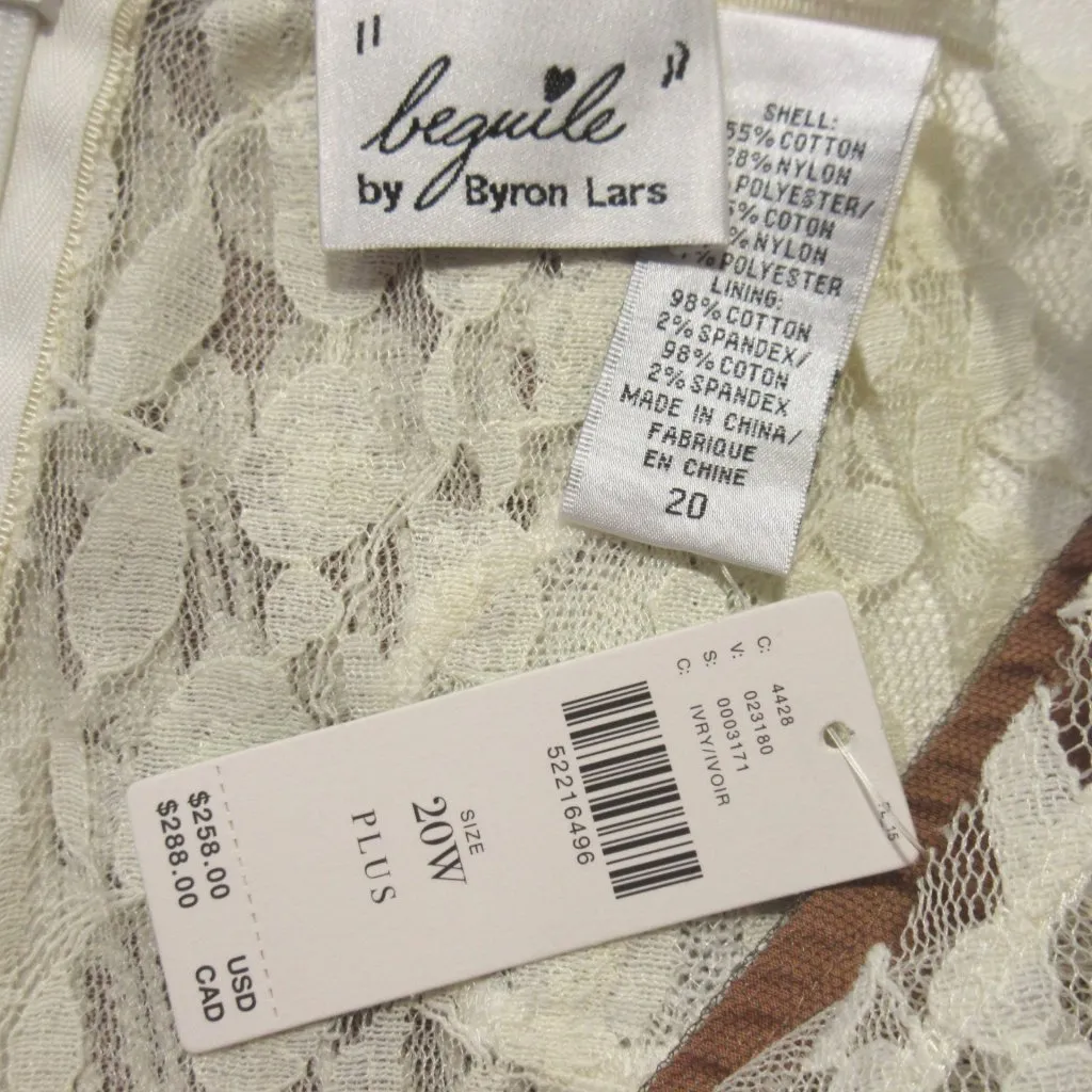 NWT Anthropologie Beguile by Byron Lars Carissima Sheath in Ivory Dress 20W $258 - Image 3