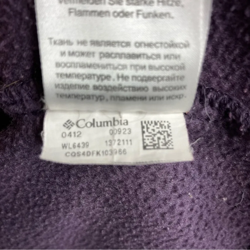Columbia dark purple fleece jacket‎ size medium - Image 6