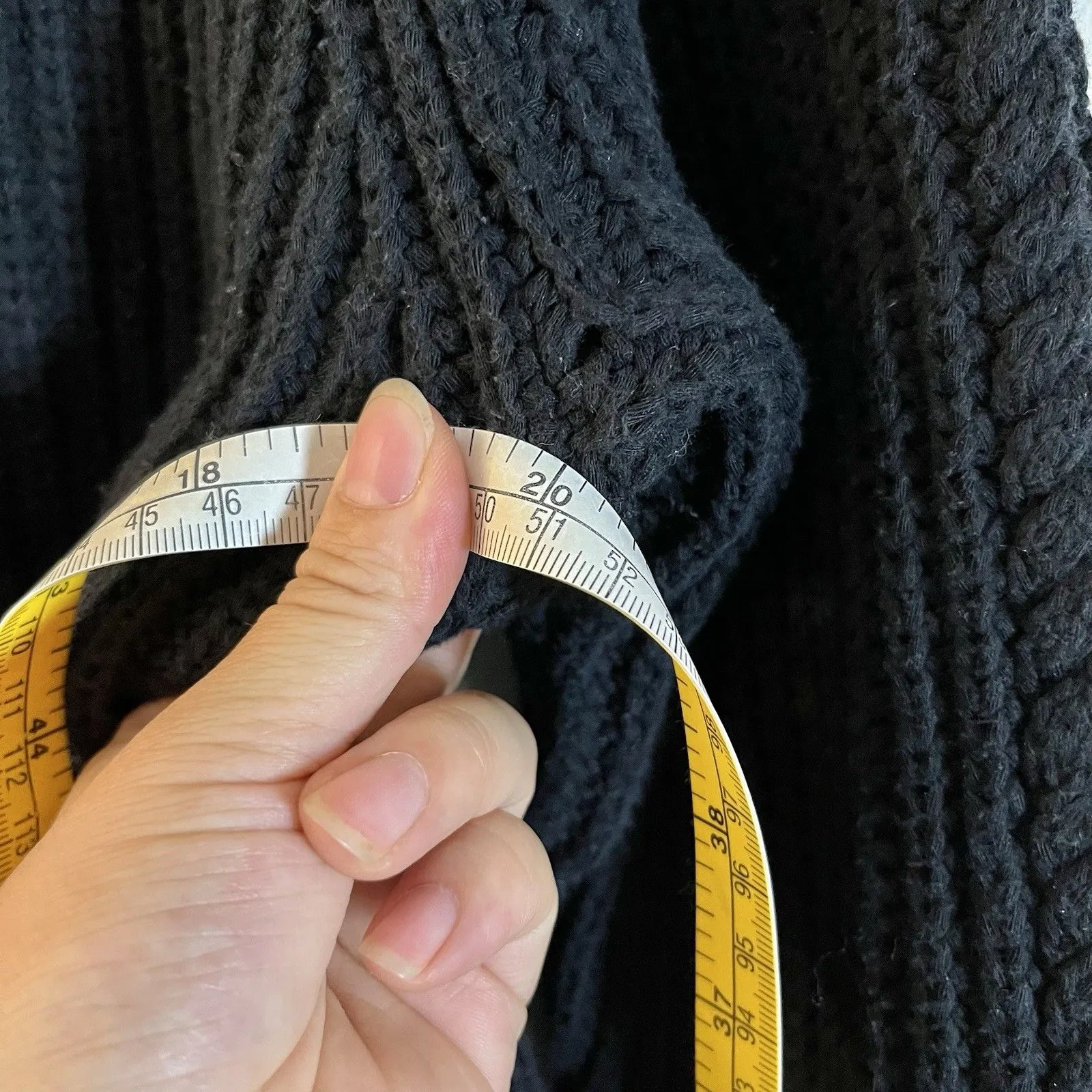 Lululemon Bring On The Cozy Turtleneck Sweater Size 6 Cotton Blend Ribbed Black - Image 6