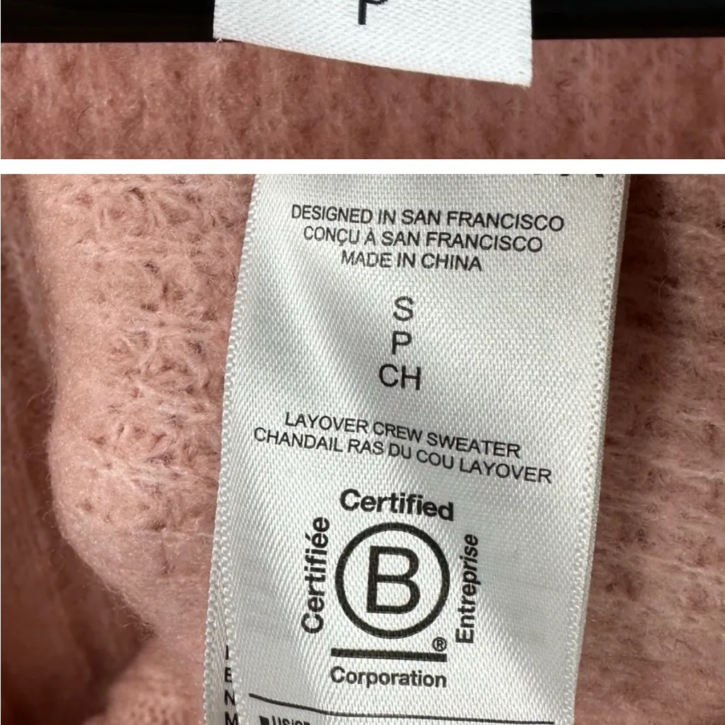 Athleta Layover‎ Crew Sweater | Orchid Pink Small CP - Image 5