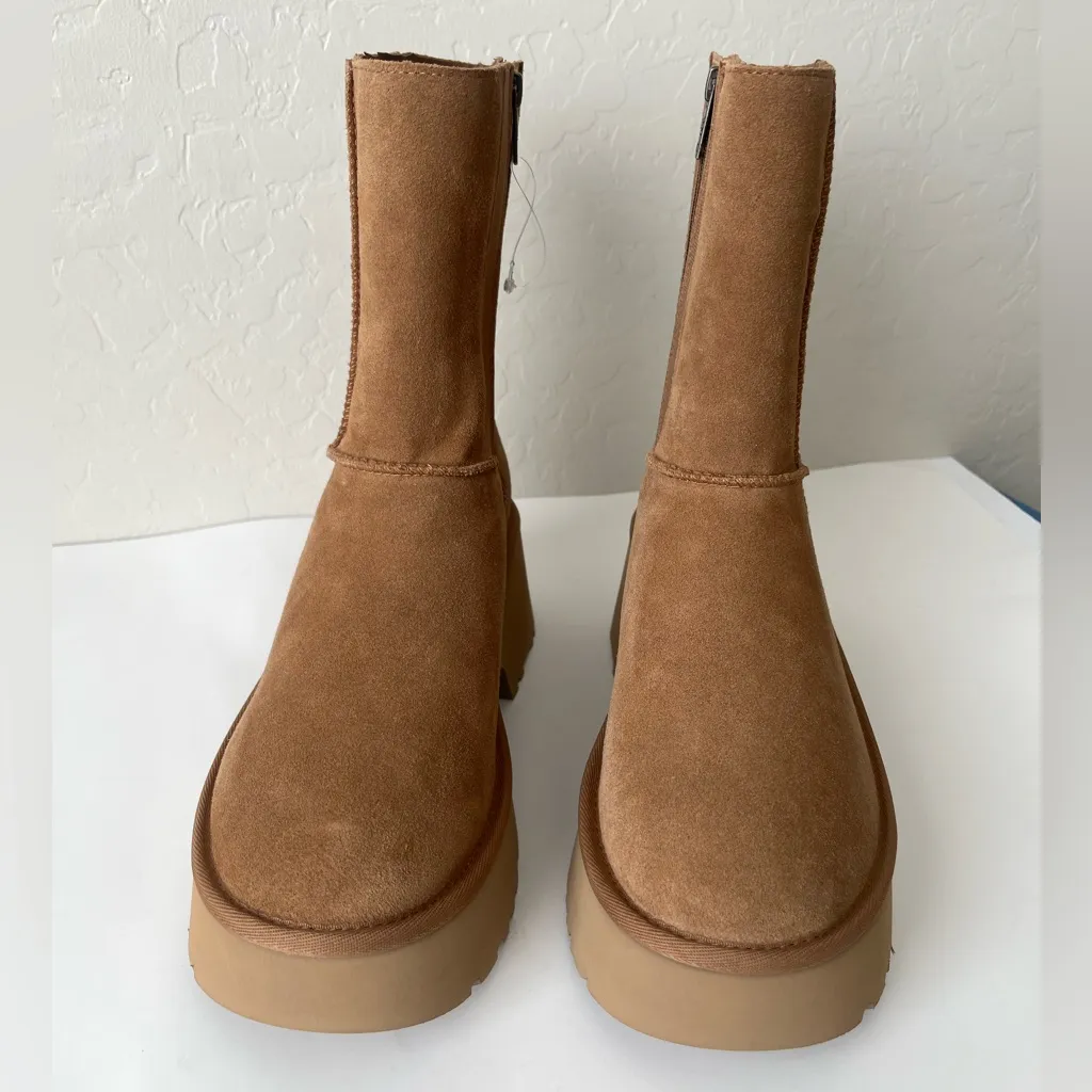 Ugg classic seam new heights platform ankle boots 10 NEW - Image 6