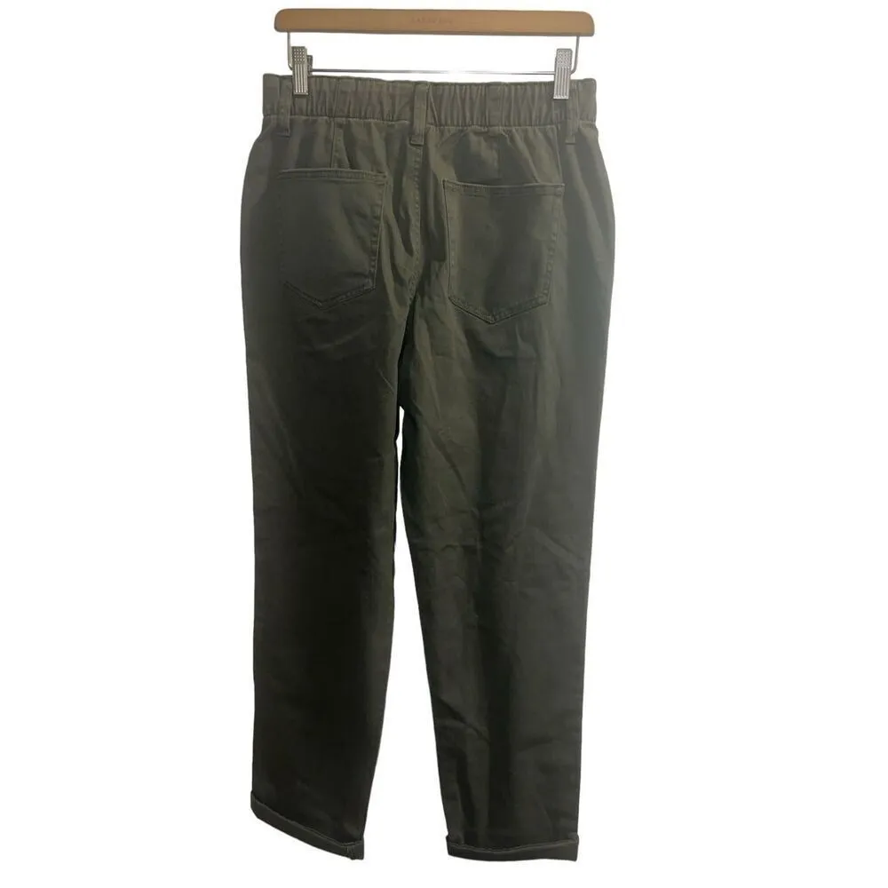 ✨St. John's Bay Utility Womens Mid Rise Regular Fit Ankle Green Sz 8 Pants✨ - Image 7