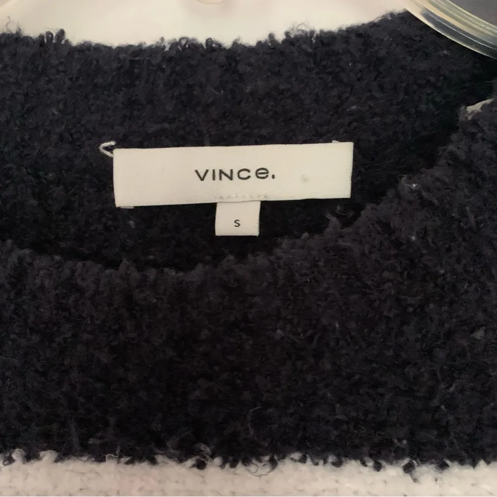 Vince Striped V Neck Knit Sweater - Image 3