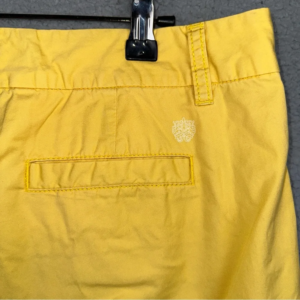 J. Crew Shorts City Fit Womens 8 Yellow Broken In Chino Classic Twill Bermuda - Image 6