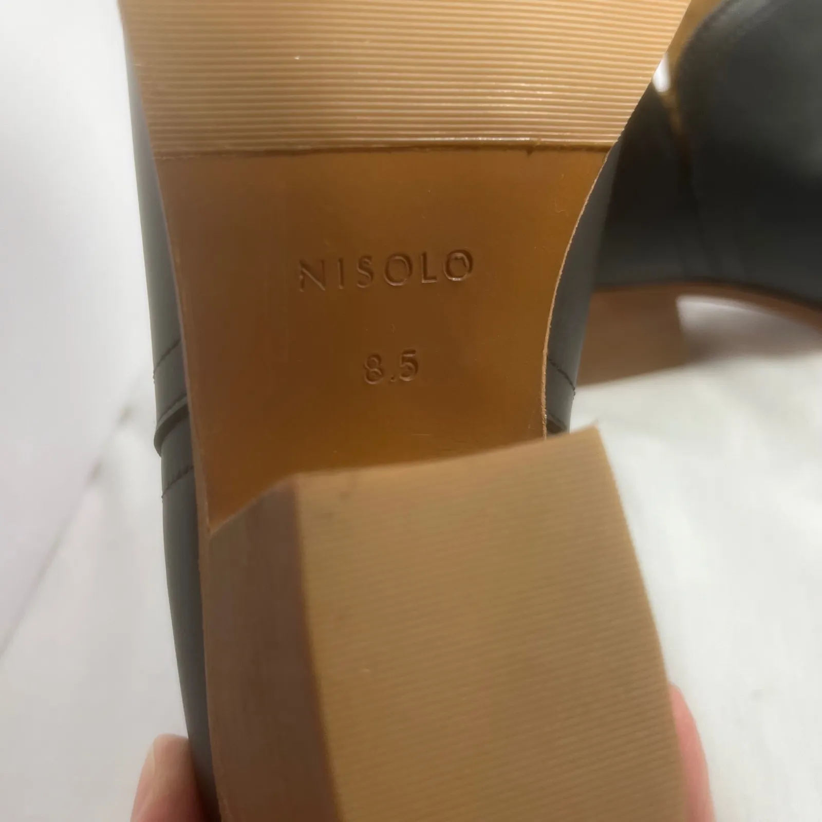 Nisolo Women's‎ Leather Ankle Boots Black Size 8.5 Heeled Booties Made in Mexico - Image 7