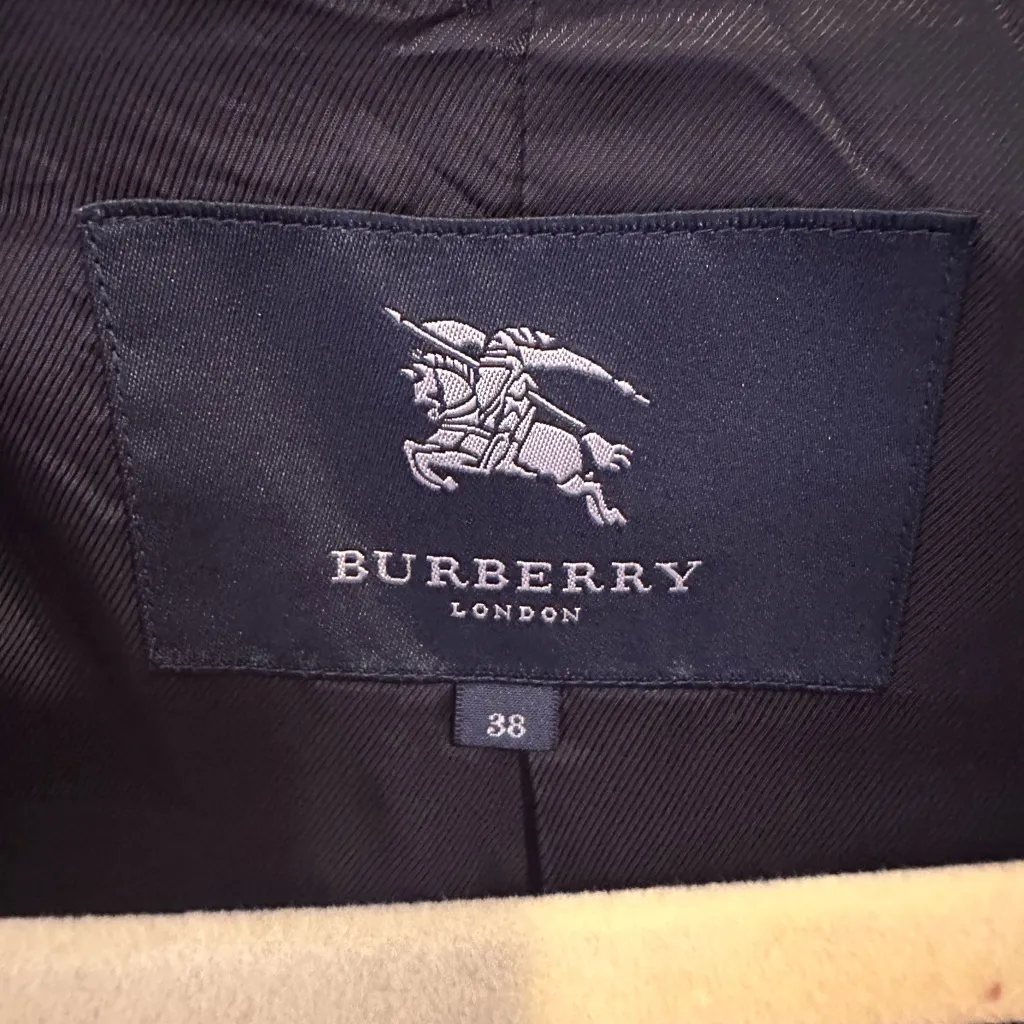 Burberry Royal Blue Double-Breasted Trench Coat - Image 11