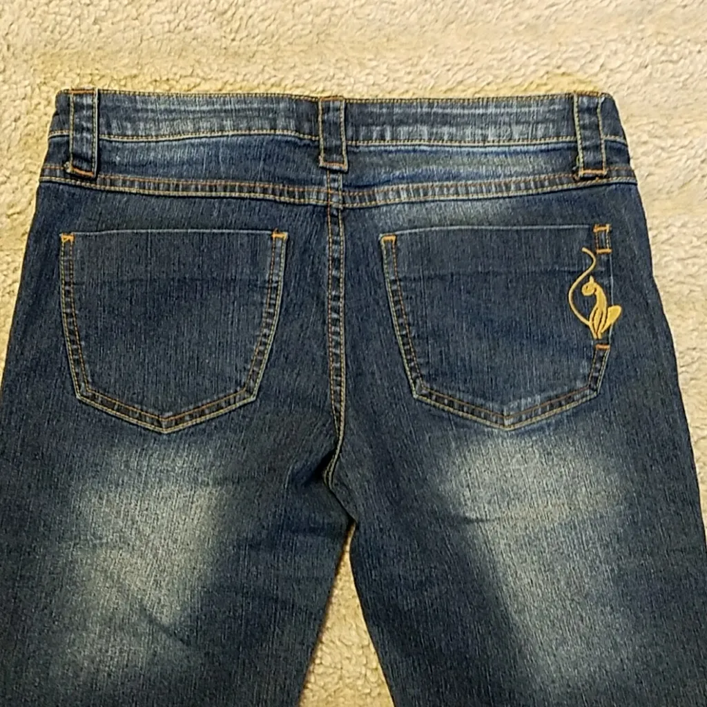 Phat Fashions Silver Label Denim Bermuda Shorts Blue Size undefined - Image 4