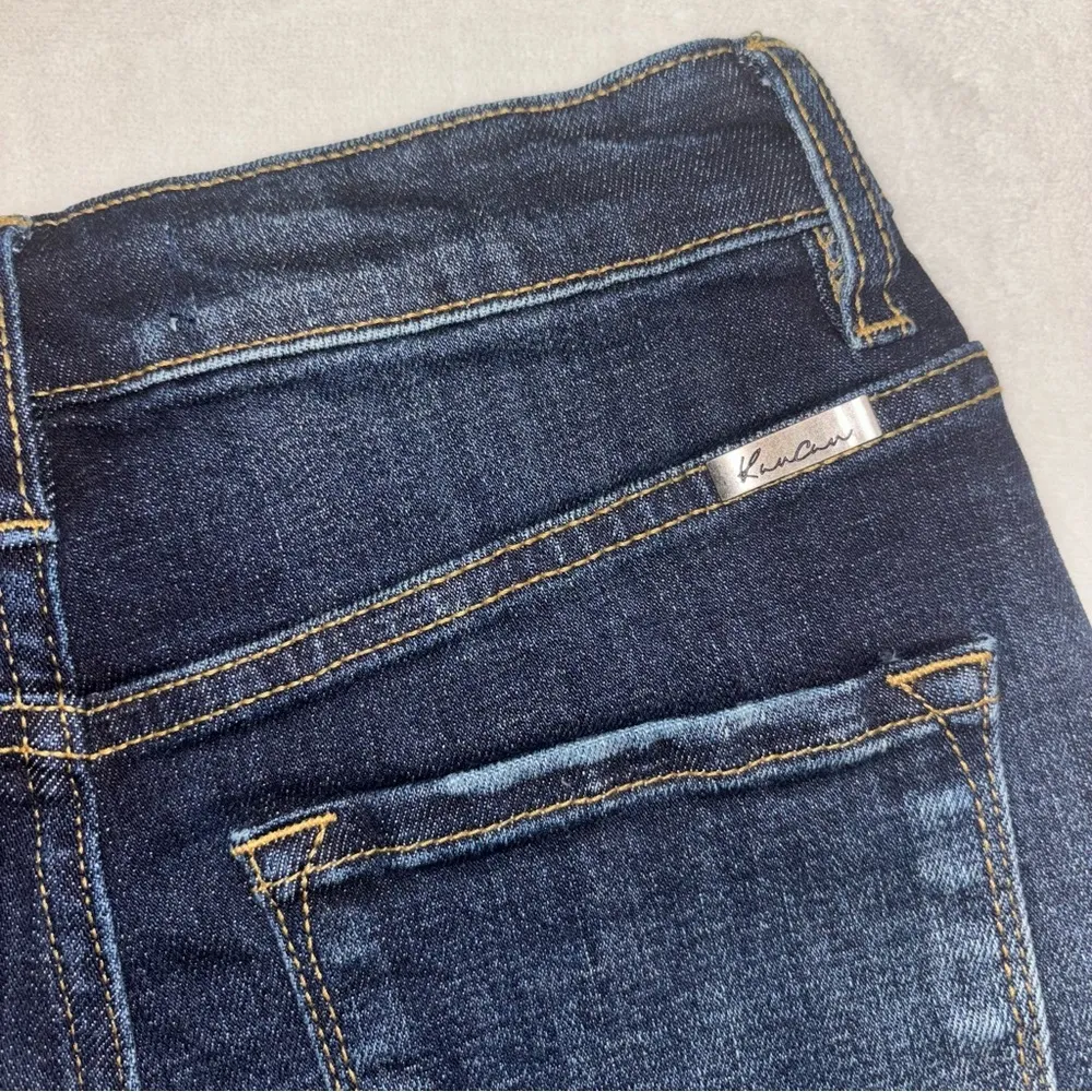 KanCan Dark Wash Denim Shorts Blue - Image 5