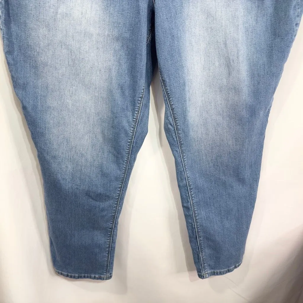 Cato Plus Size 26W Jeans Blue Tapered Leg High‎ Rise Stretch Slim Straight 1050 - Image 4