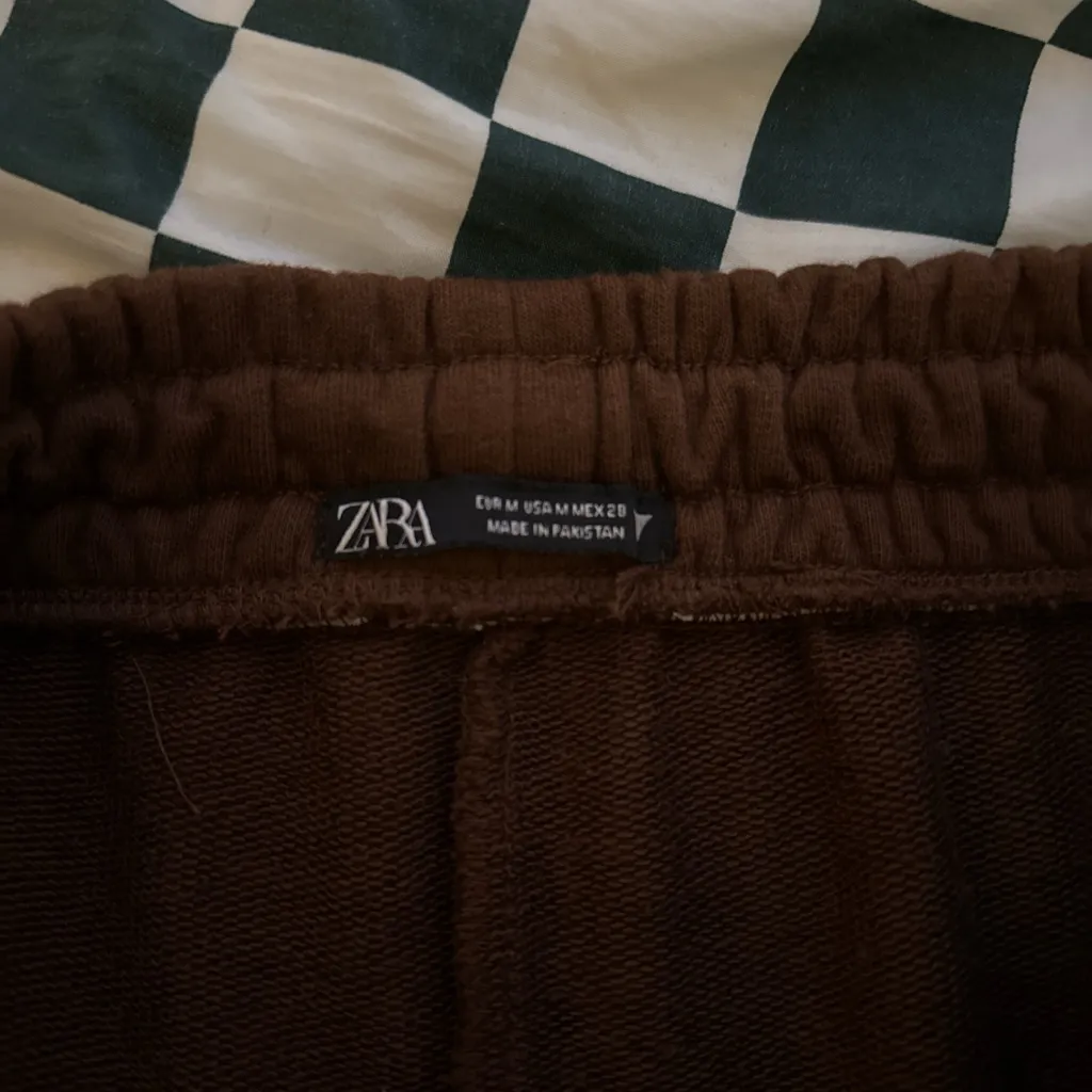 ZARA  Chocolate Brown Drawstring Skirt - Image 2