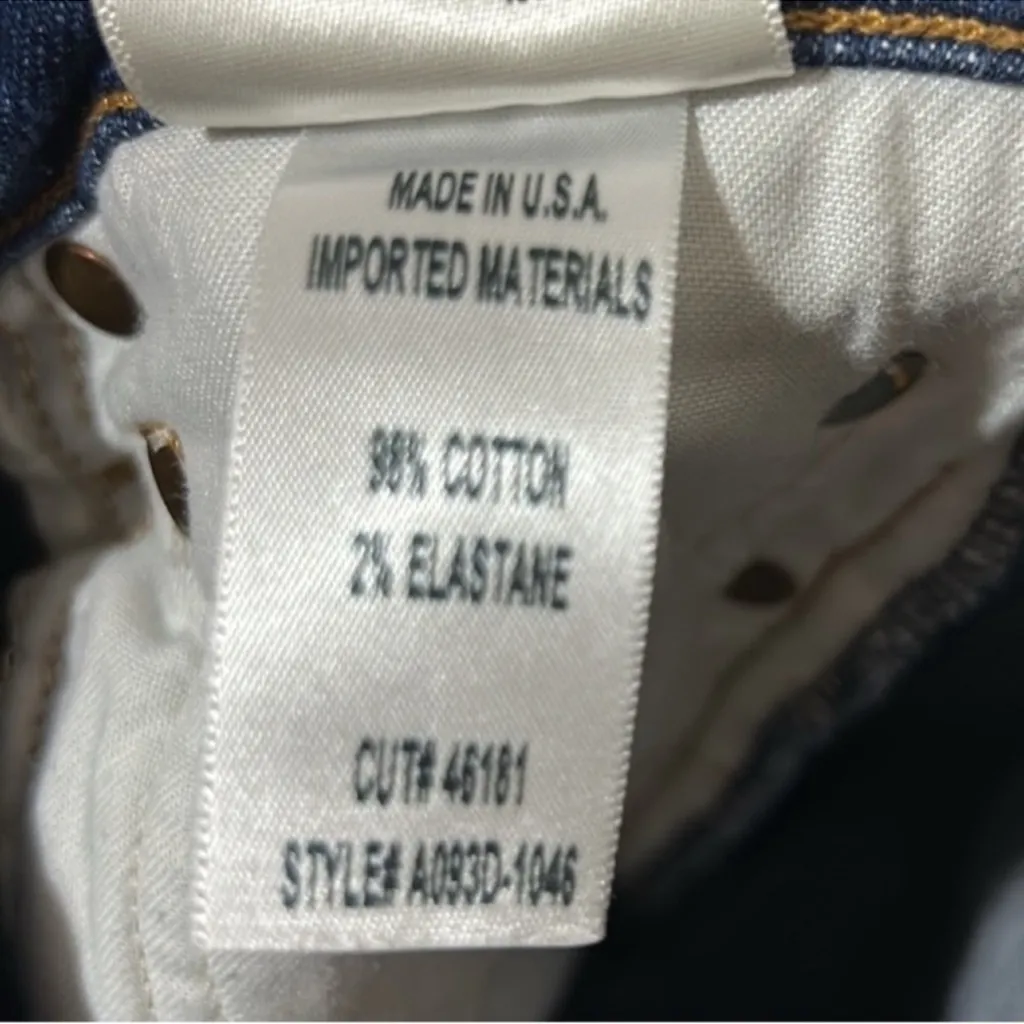 AGOLDE high rise raw frayed hem cotton jeans size 26 - Image 7