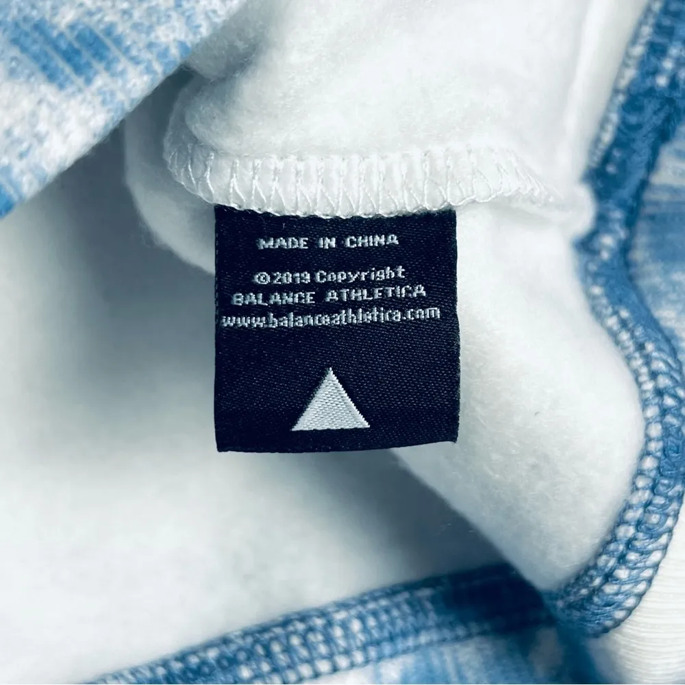 Balance Athletica Essence Cropped Tie Dye Sweatshirt S‎ Blue Long Sleeve Logo - Image 9