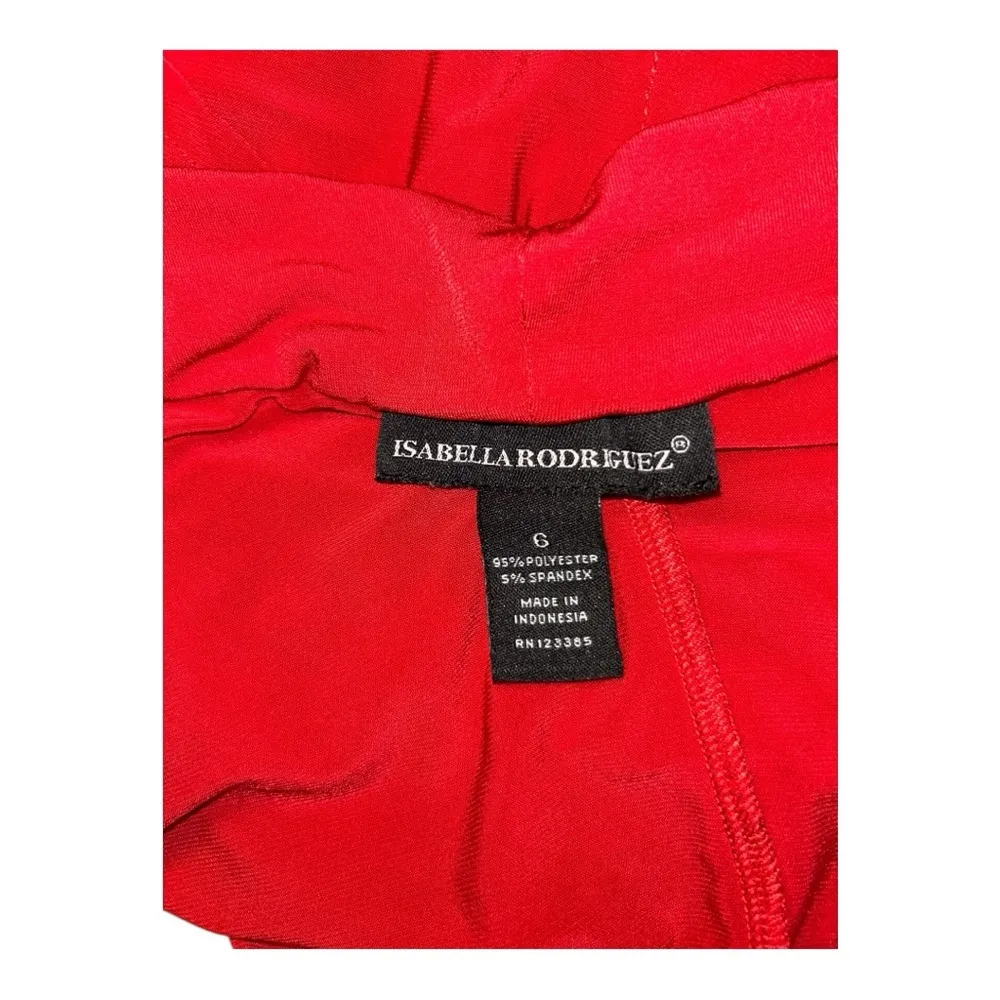 Isabella Rodríguez Elegant Red Sequin Stretch Dress size 6 - Image 6