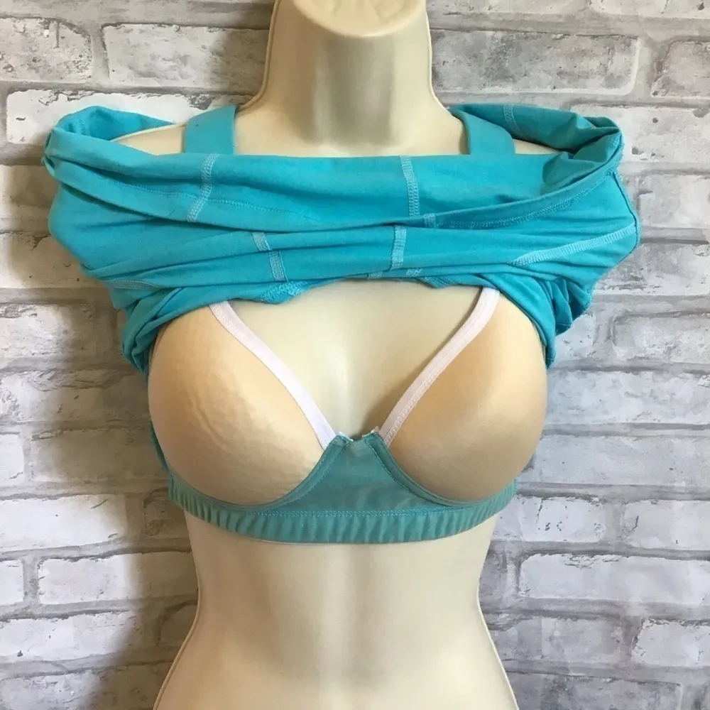 Activewear with push up bra Size Small Blue - Image 2