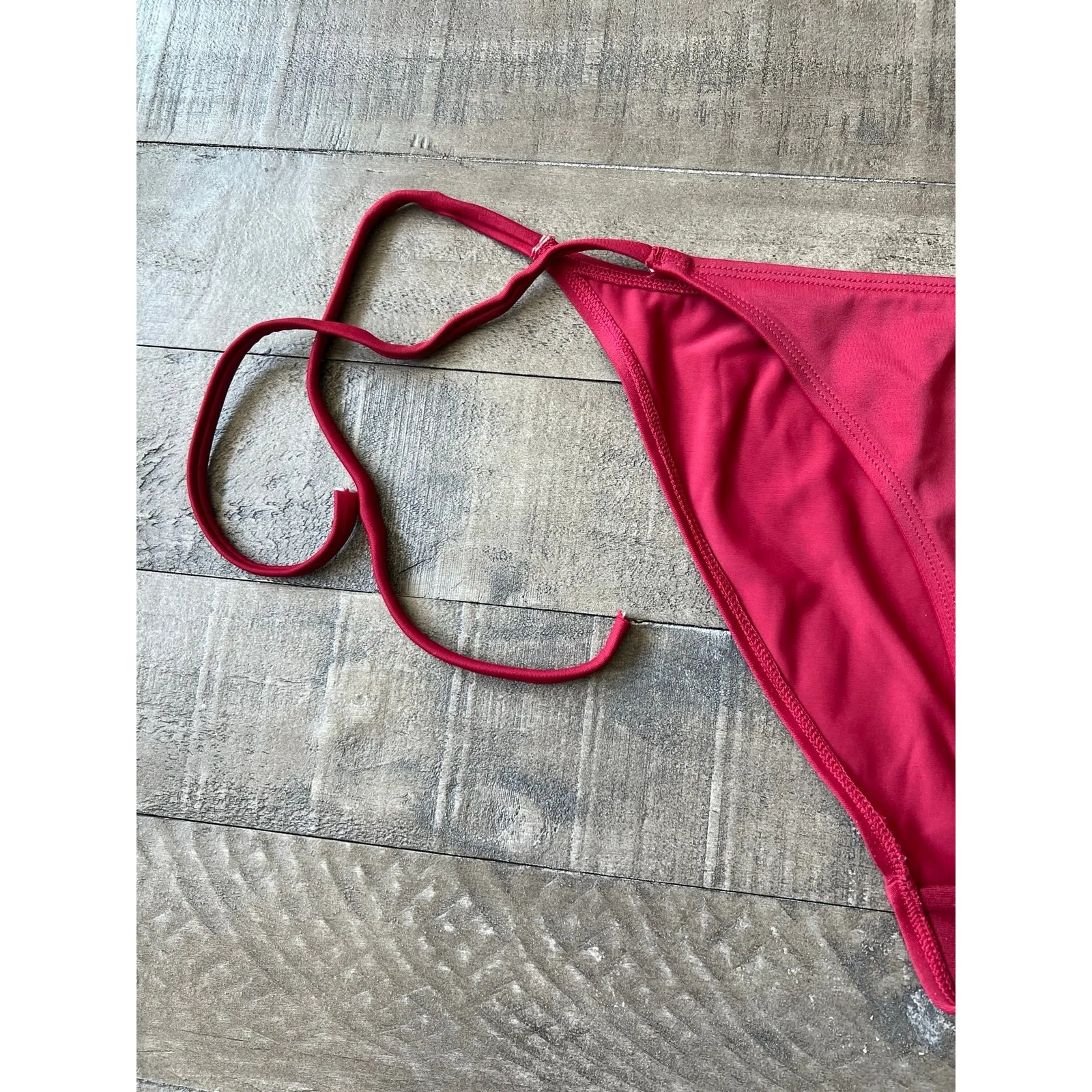 Doina Women's‎ Red Side Tie Bikini Bottoms Size Large - Image 3