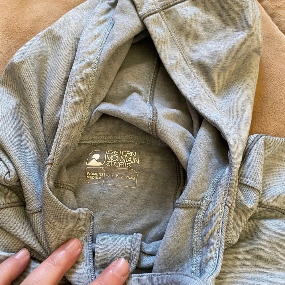 Eastern Mountain Sports techwick quarter zip pullover hoodie - Image 3