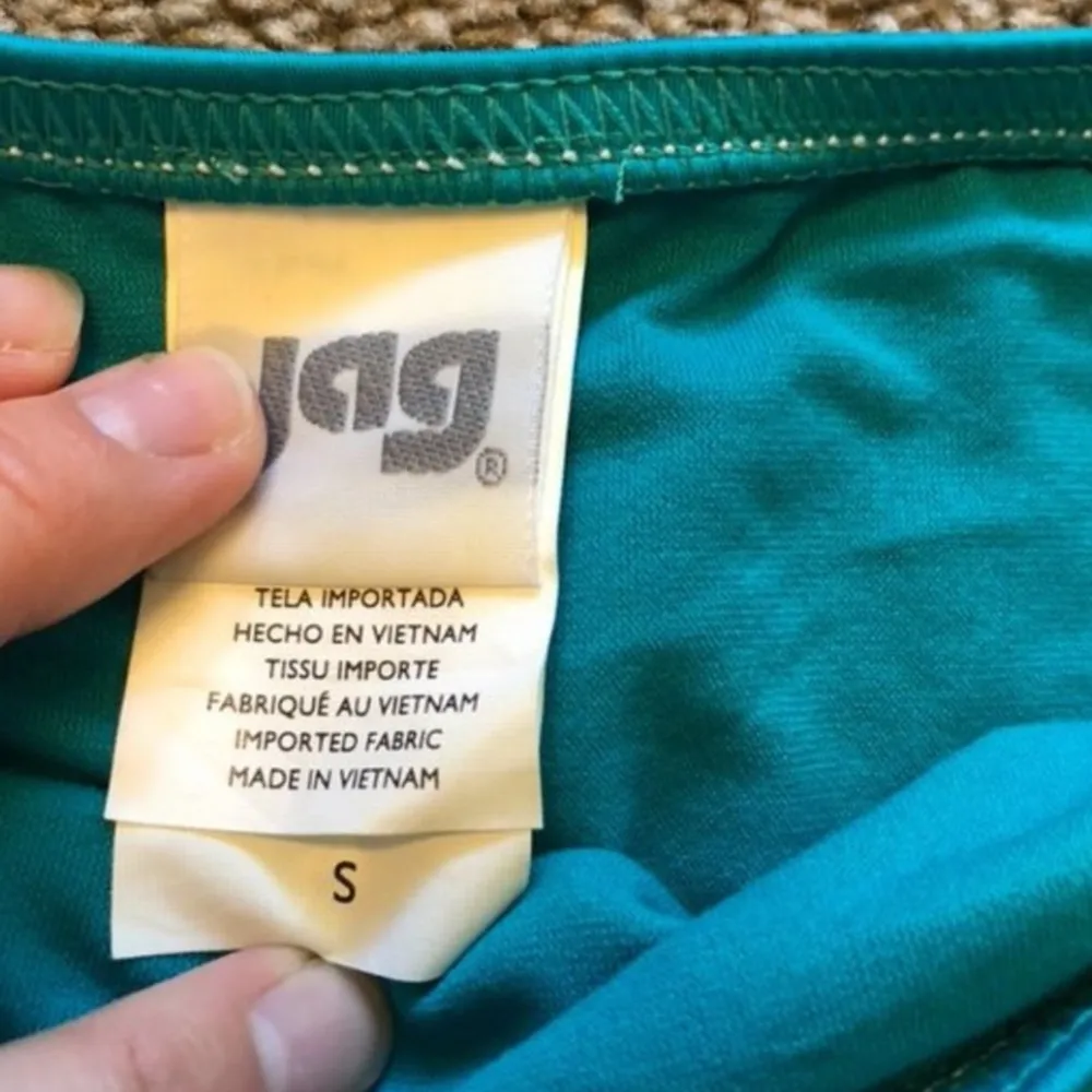 NEW NWT JAG JEANS Solid Teal Blue Bikini Swimsuit Swimwear Swim BOTTOM Small SM - Image 3