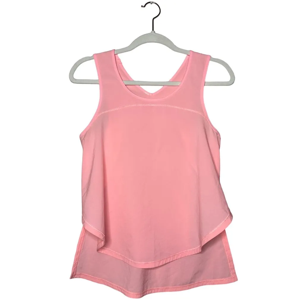 Lululemon Athletica Run Split Singlet Tank Top Size 6 Bleached Coral - Image 2