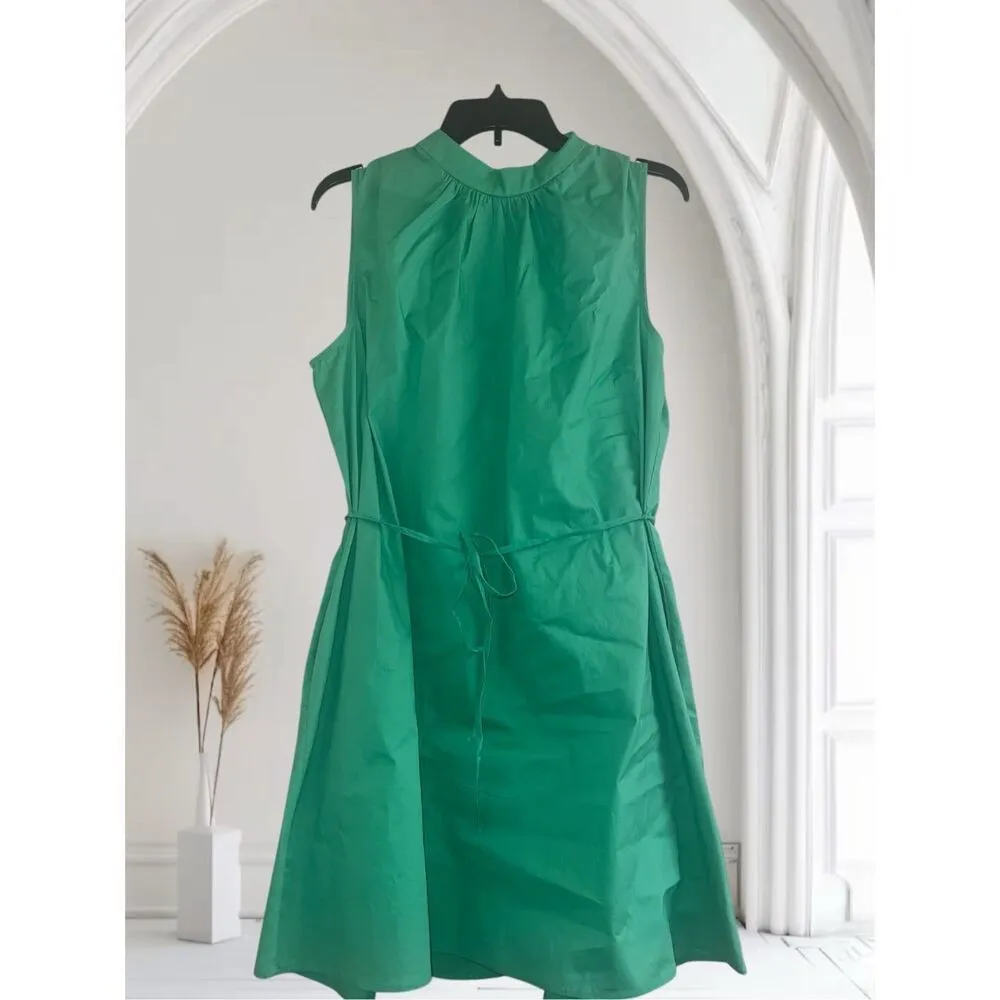 ✨DONNA MORGAN SLEEVELESS BELTED MINI GREEN SZ 10 DRESS✨ - Image 3