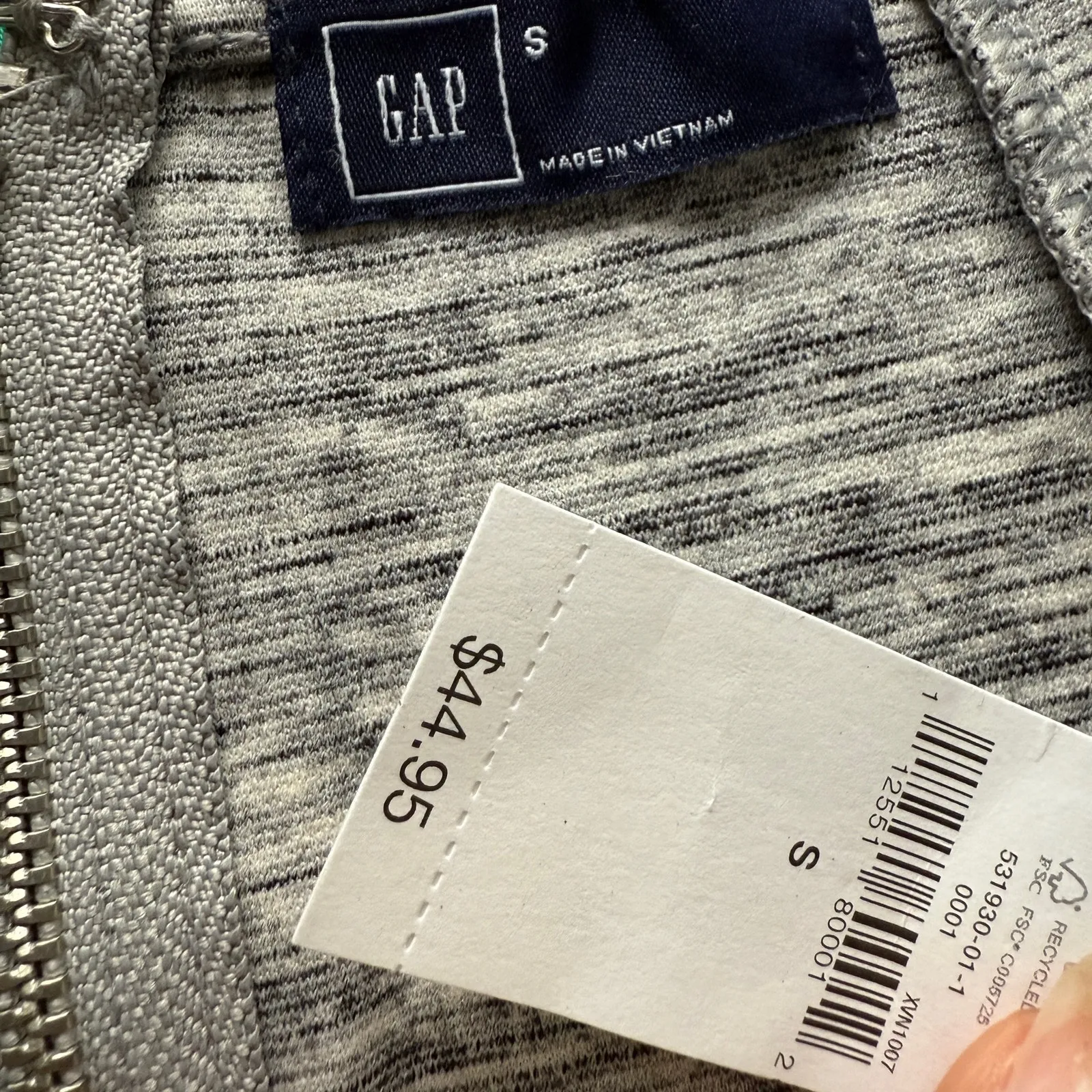 Gap sz S heather gray mini flare skirt‎ NWT - Image 5