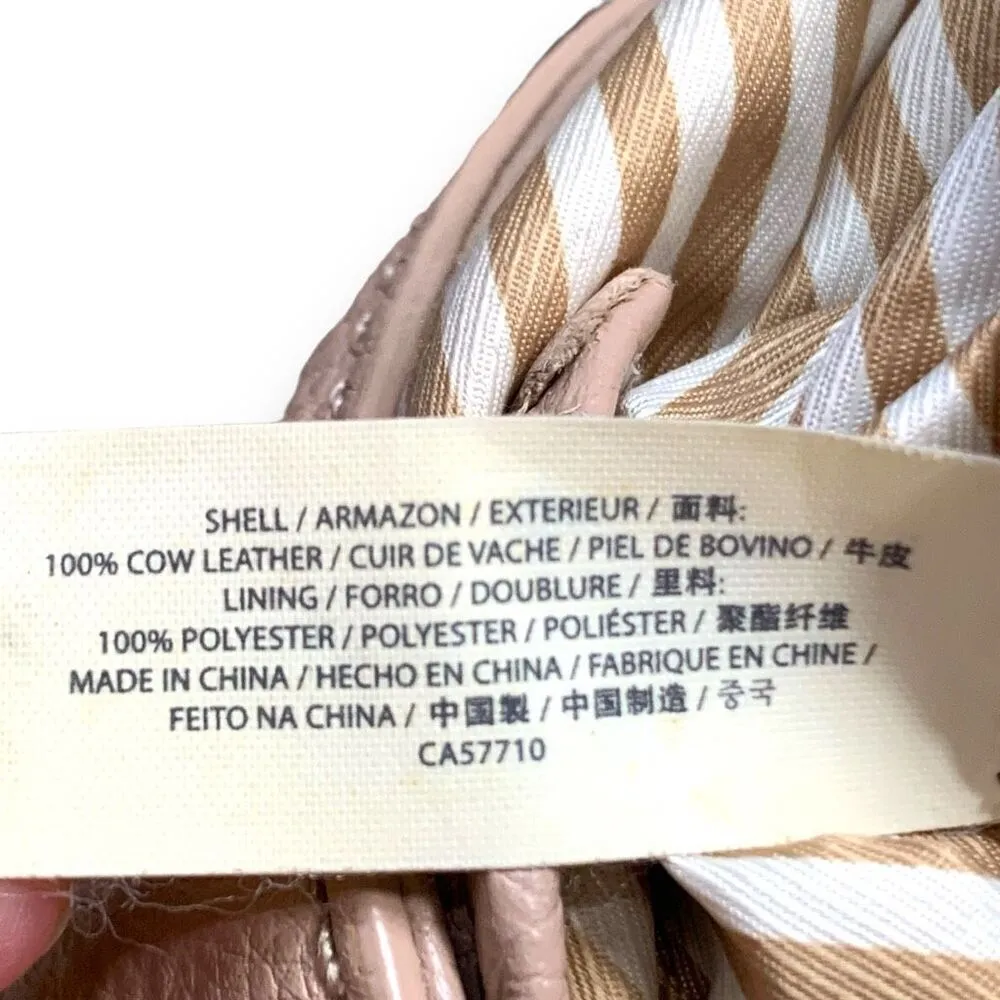 Kate Spade Cobble Hill Minka Blush Pink Leather Crossbody Bag Striped Lining - Image 12