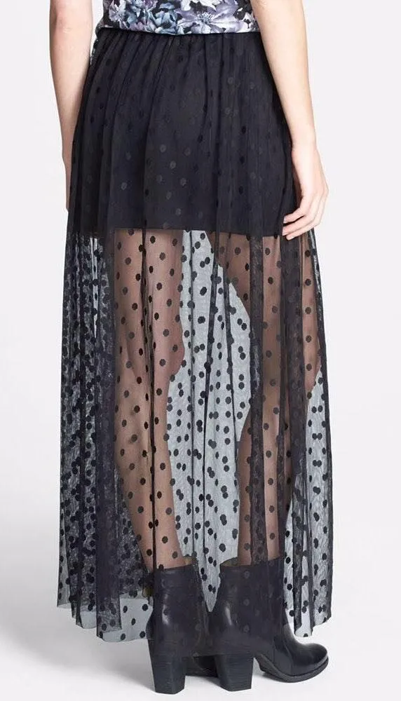 Polka Dot Maxi Skirt - Image 2