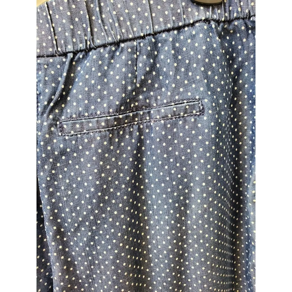 Chico's Women's Blue Cotton Ultimate Fit Comfort Waist Bermuda Shorts Size 2 - Image 7