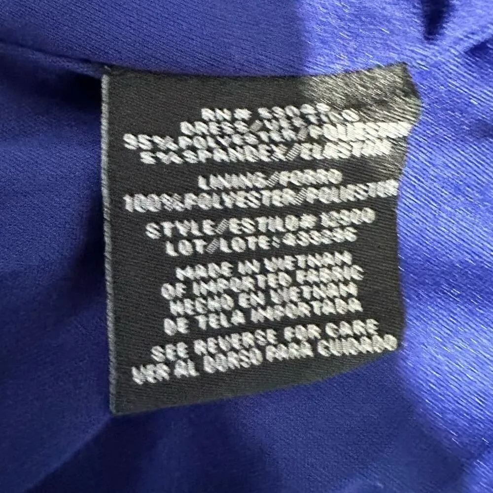 Morgan & Co. Strappy Open Back Jersey Gown Junior's Plus Sz 15 Blue Maxi NWT - Image 8