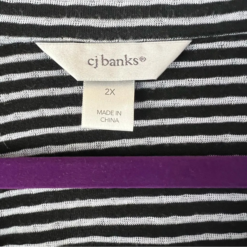 CJ Banks black with white polka dot jacket size 2X - Image 6