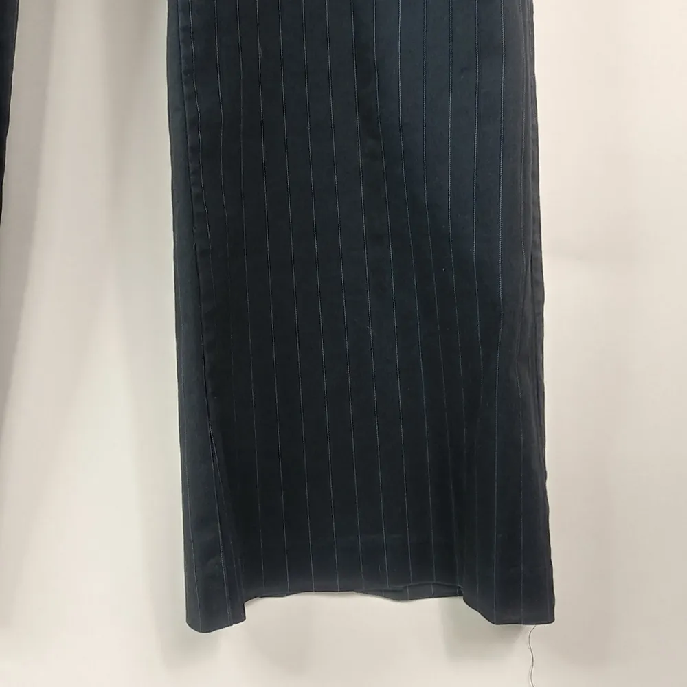 NY & Co 8 33x30 Black Pinstripe Workwear Dress Pants - Image 9
