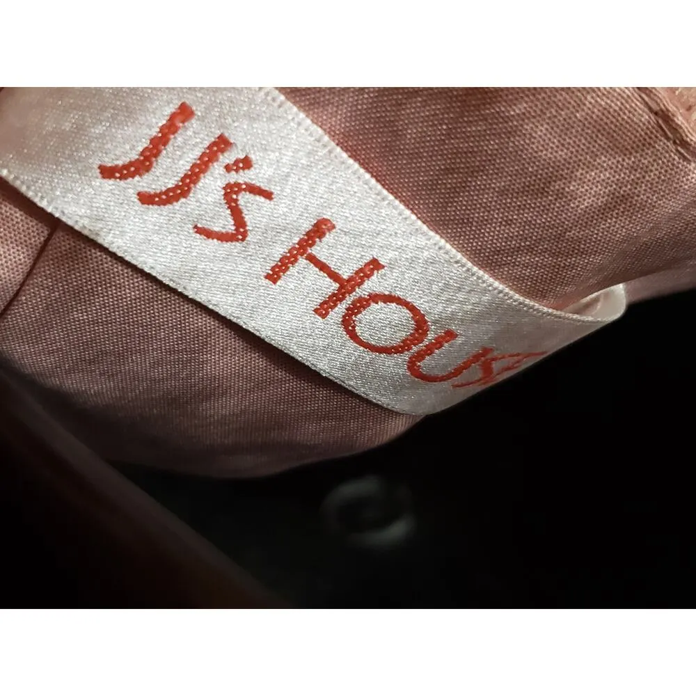 JJ's House Long Maxi Dress Women's Dusty Rose Chiffon Wedding Pockets Back Zip S - Image 2