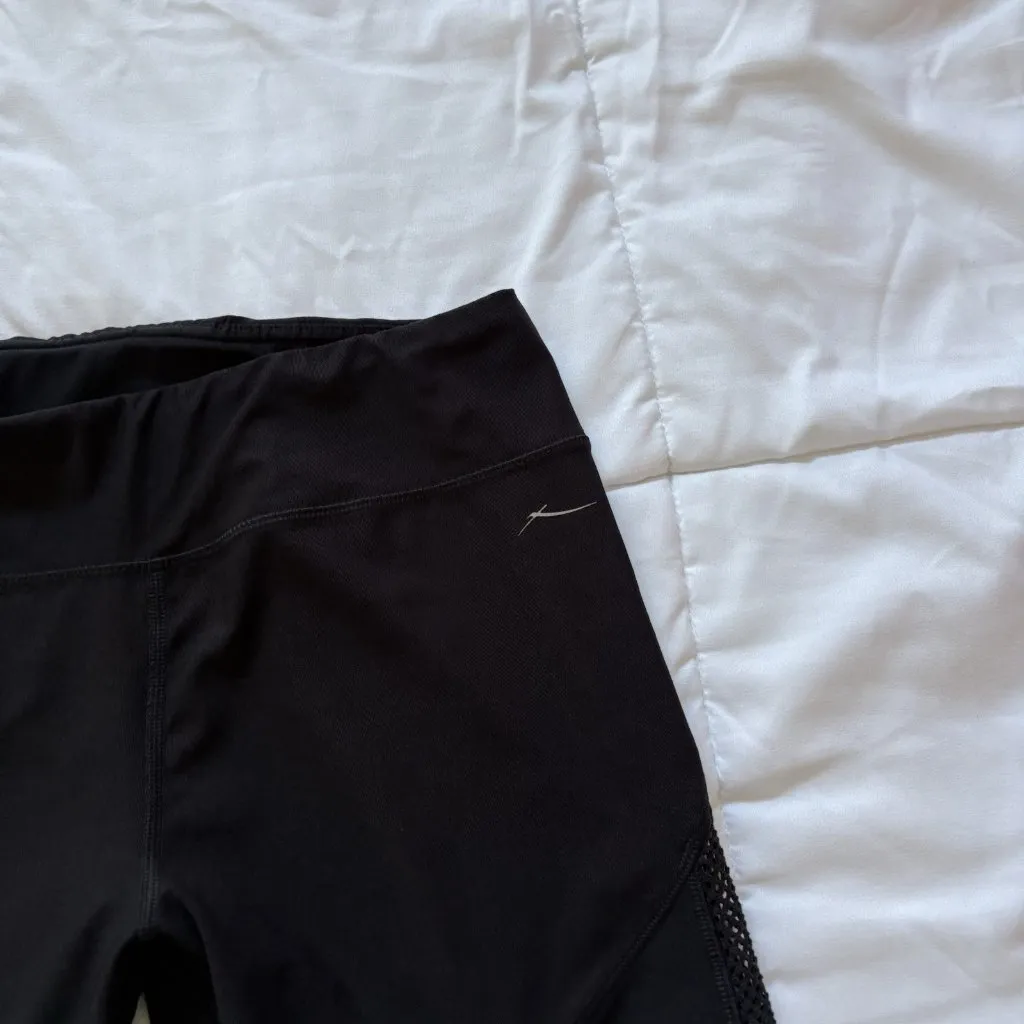 Gottex Cropped Leggings Pants Womens Size XL Black Stretch Yoga Activewear Gym - Image 2