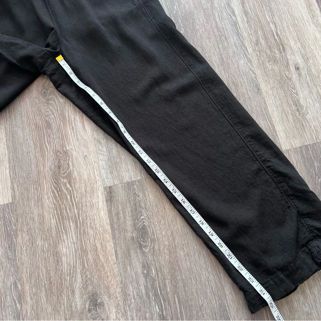 Patagonia garden island black hemp wide leg pants‎ cropped - Image 2