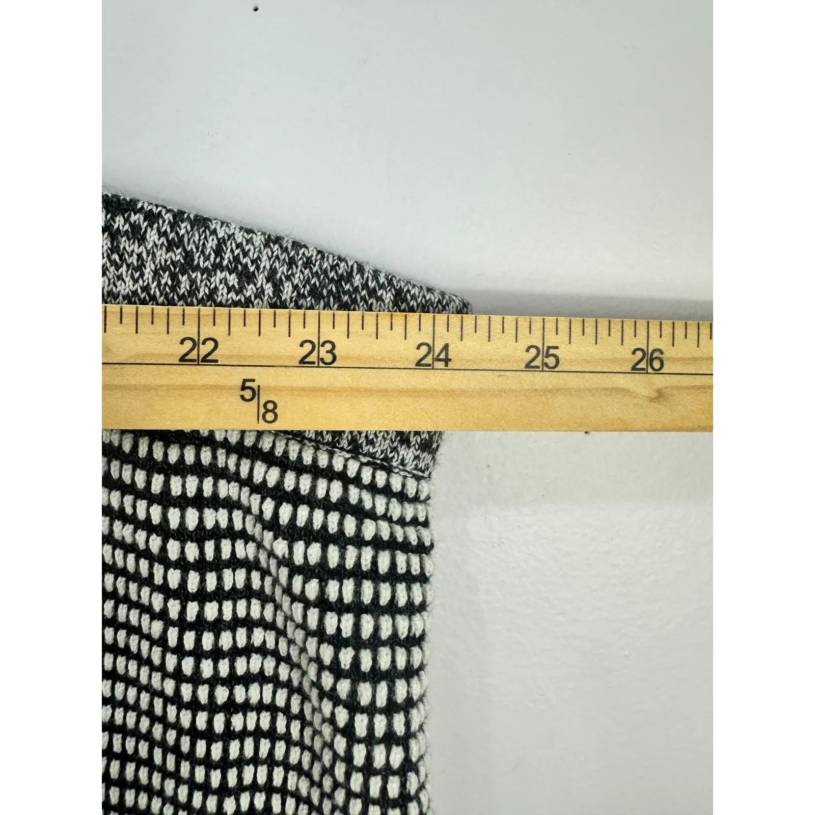 Nic + Zoe Womens‎ Textured Knit Midi Skirt Size 3X Black Geometric Career Chic - Image 8