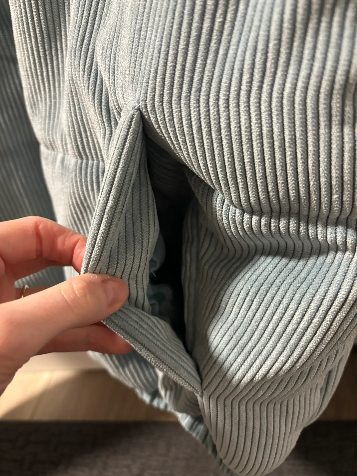 Wild Fable Blue Puffer Bomber Style Jacket - Image 4