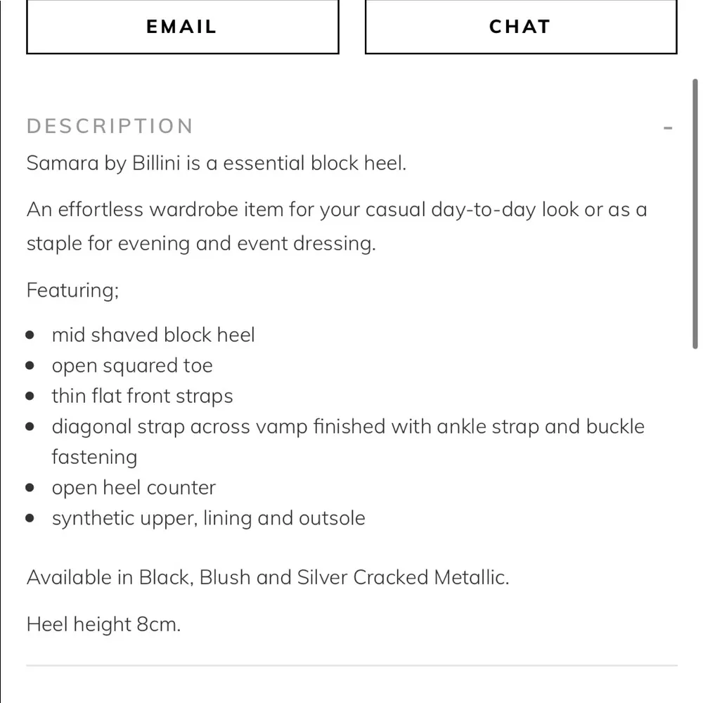 Billini Nude Strappy Block Heel Tan Size 6 - Image 3