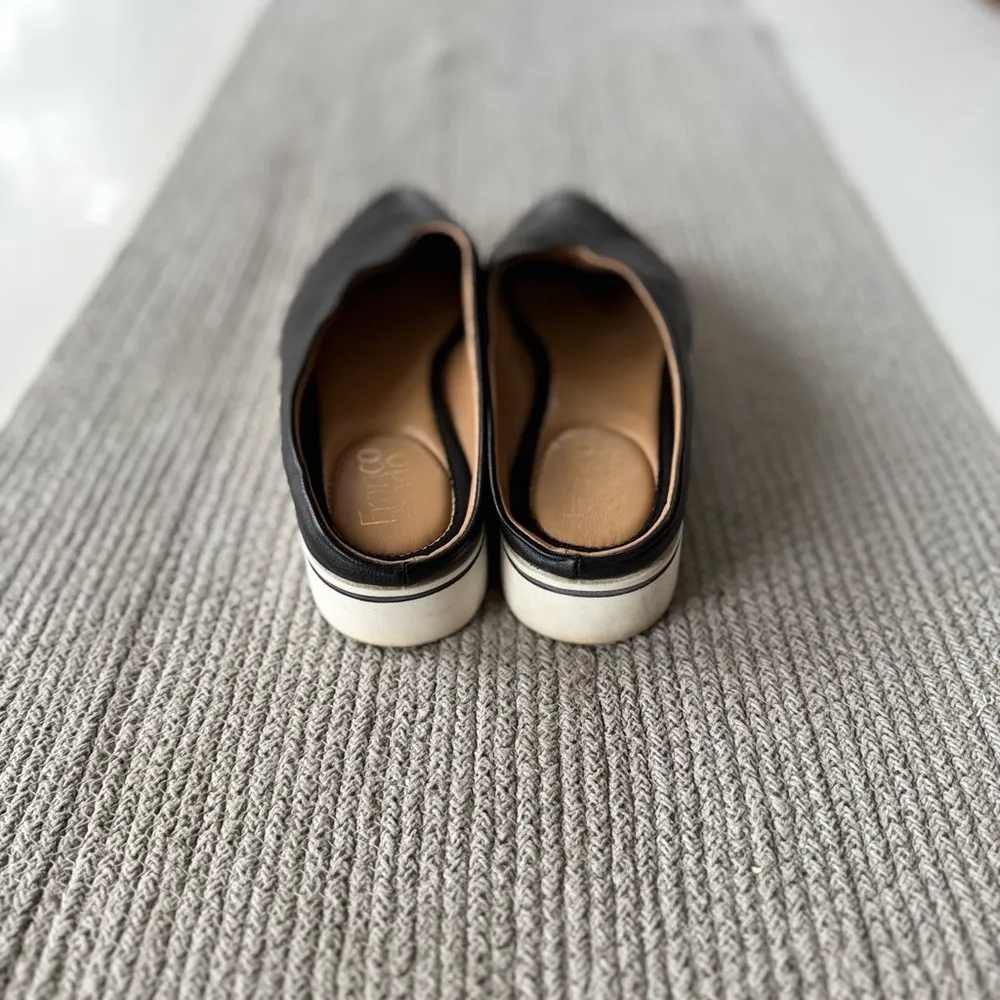 Franco Sarto Kaine Black Leather Pointed Toe Platform Mules Size 7 - Image 9