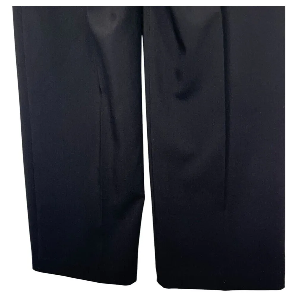 Joie Pants Womens 12 Black Slacks Wide Leg High Rise Trousers Designer Classy - Image 6