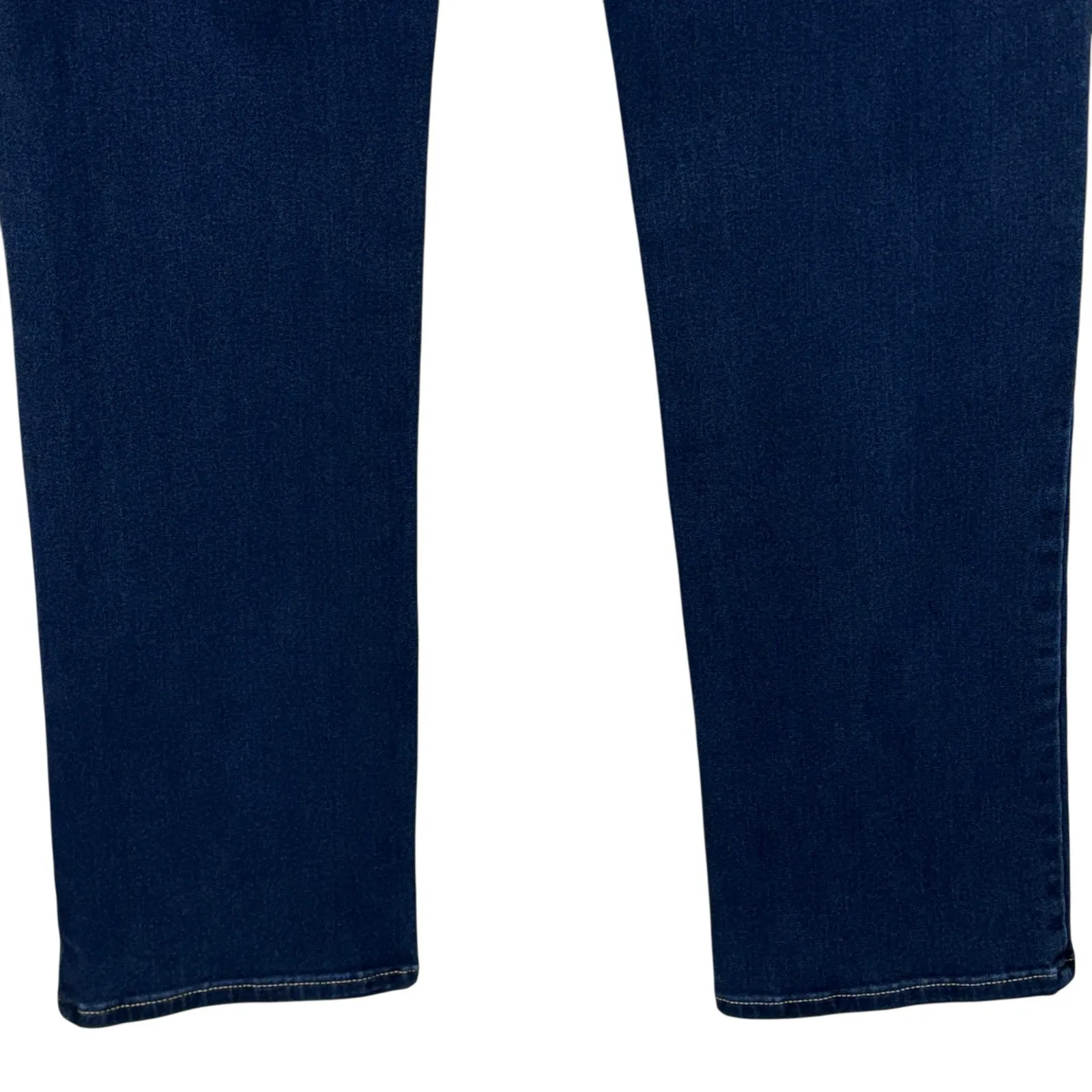 Betabrand Medium Straight Jeans Mid-Rise Stretch Pocket Pull-On Medium Wash Blue - Image 5
