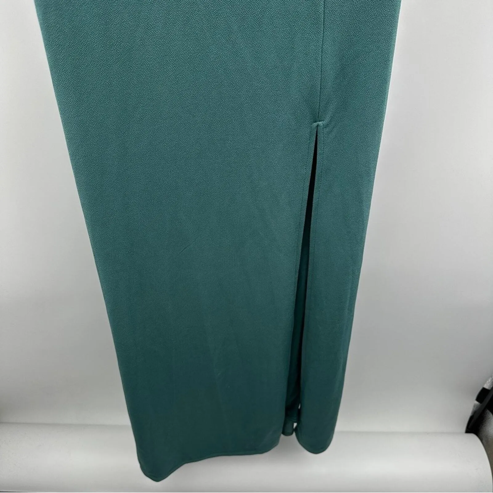 Birdy‎ Grey NWT Alex Bridesmaid Dress Size M Sea Glass Sleeveless Crepe Formal - Image 5