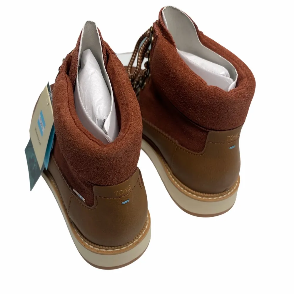 new Tom’s ☀︎︎ Mesa Waterproof Leather Bootie Hiking Boot ☀︎︎ Penny Brown ☀︎ 6.5M - Image 8