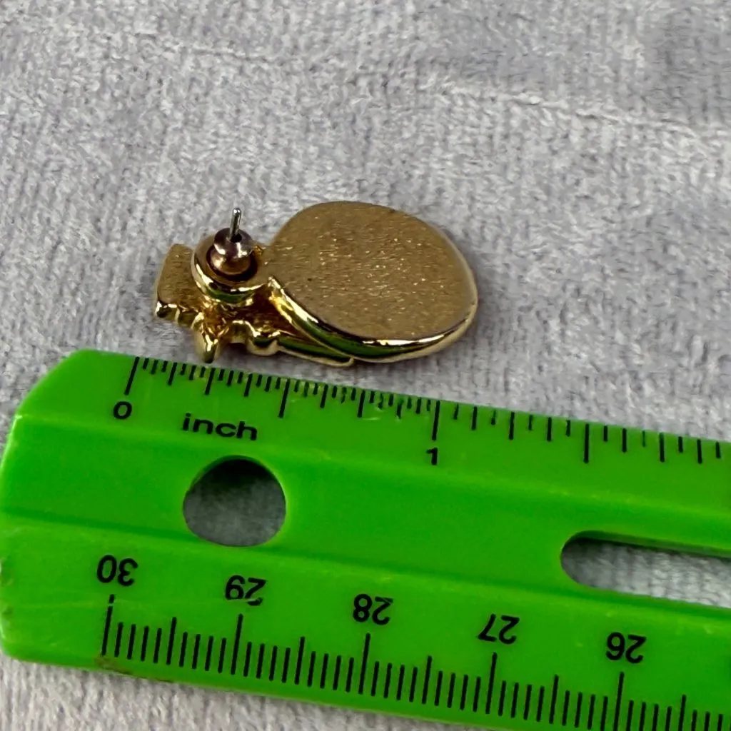 Snowman Christmas Enamel Earrings Pierced Colorful Festive Holiday Jewelry Red - Image 9