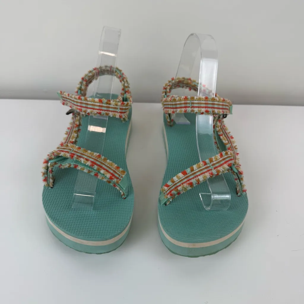 Teva Women’s Midform Fray Teal Multicolor Size 5 - Image 2
