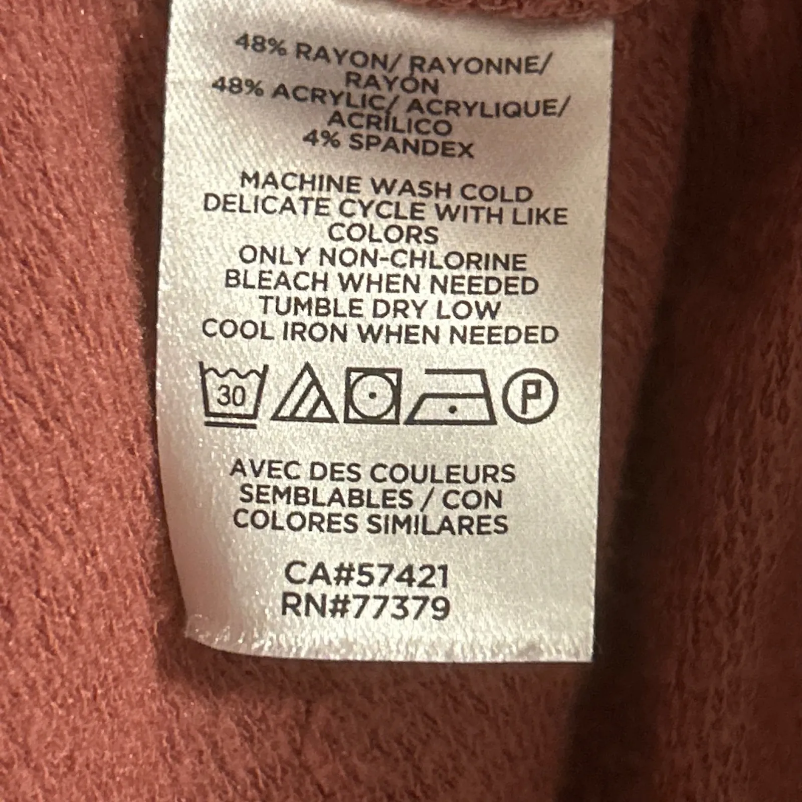 LOFT Outlet Mock Neck Short Sleeve Midi Dress Rust Red Size Medium Brown - Image 5