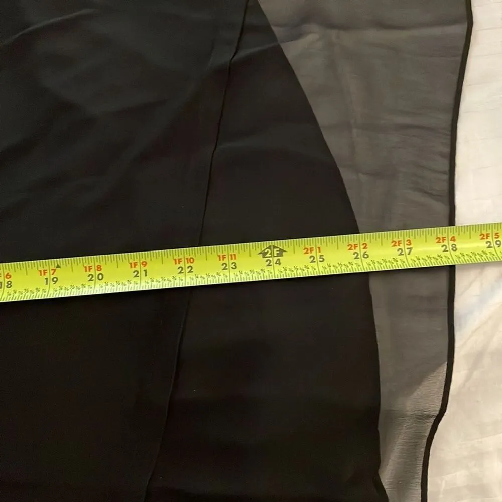 Eileen Fisher Black Silk Tank Top and Open Jacket Womens Small Crepe 2 Piece Set - Image 10