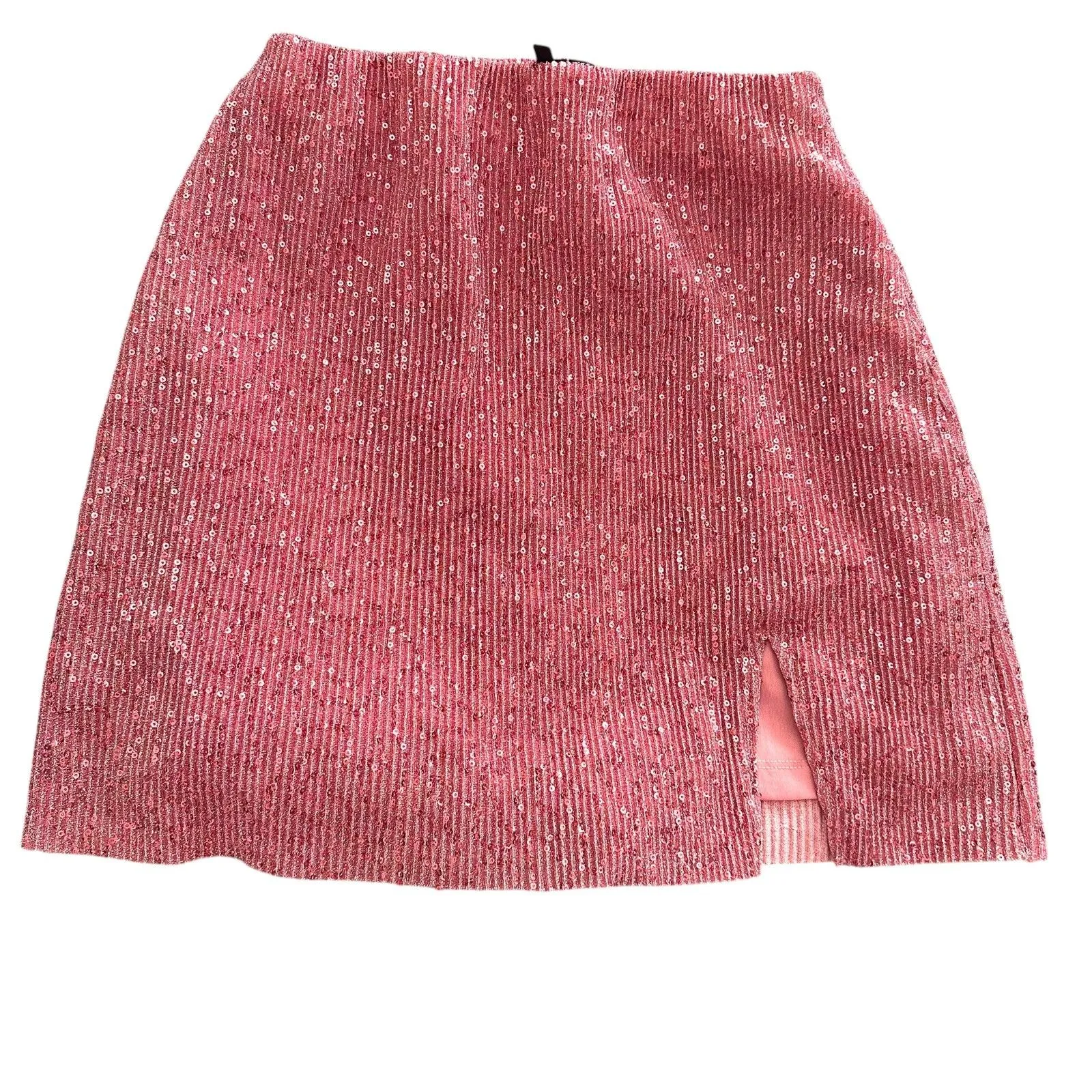 VERO MODA  Sequin Mini Skirt Set Pink Medium‎ - Image 4