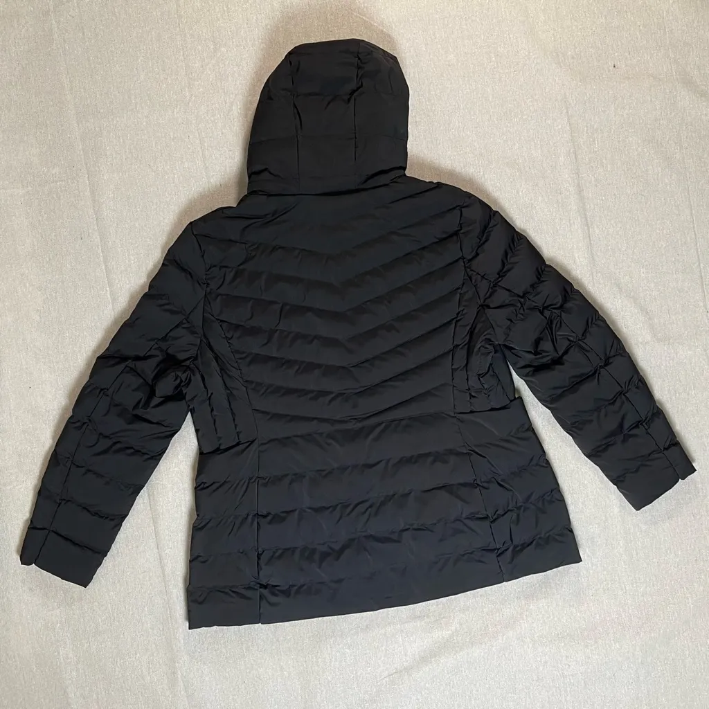32 Degrees Heat | Black Lightweight Puffer Coat | XXL - Image 5