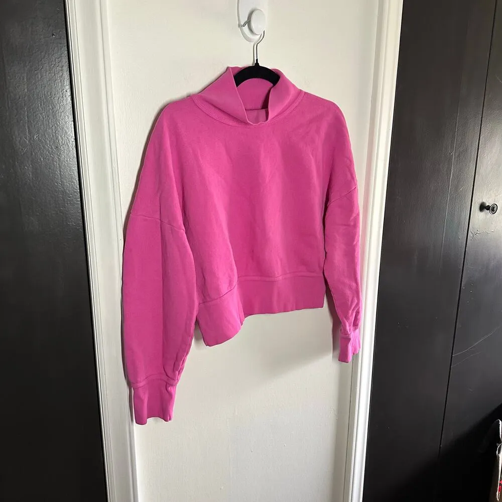 Citizens of Humanity Women's Koya Turtleneck Rosey Pink Sweatshirt Size Medium - Image 3